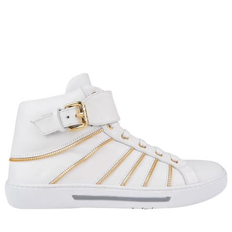 versace top sneaker designer|Versace zipped high top sneakers.